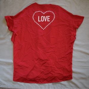 Victorias Secret Love Kimono Short Robe Red Satin Valentines Day Wedding Sexy OS